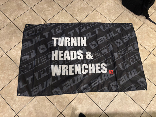 TURNIN HEADS & WRENCHES - Banner/Flag